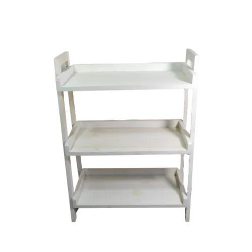 KIDS WOODEN SHELF - WHITE