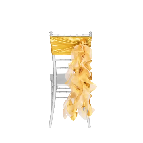 CURLY WILLOW CHAIR SASH - GOLD