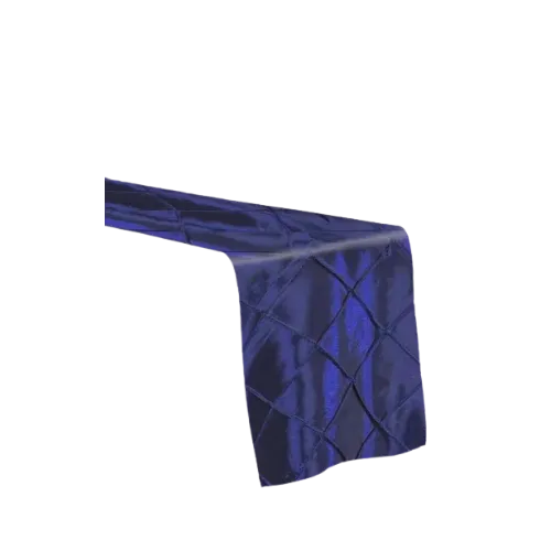 PINTUCK TABLE RUNNER - NAVY BLUE