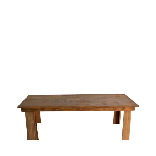 5ft WOODEN PICNIC TABLE - BROWN 5ft x 3ft x 15