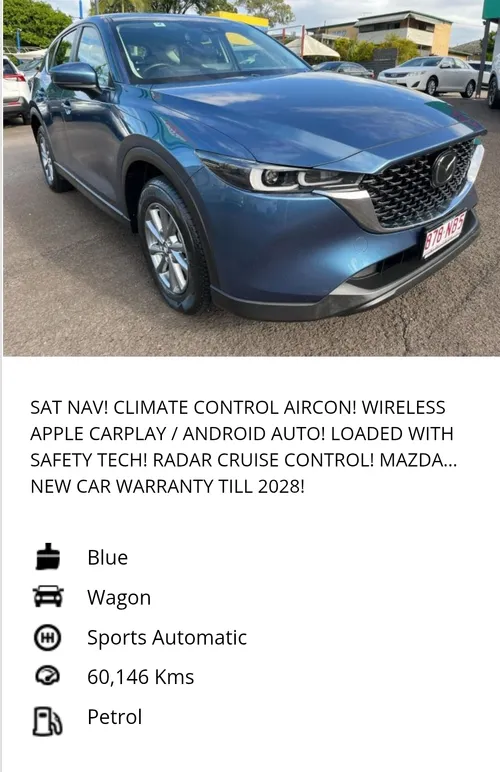 2023 Mazda CX5 G25 Maxx Wagon FWD Coming Soon 