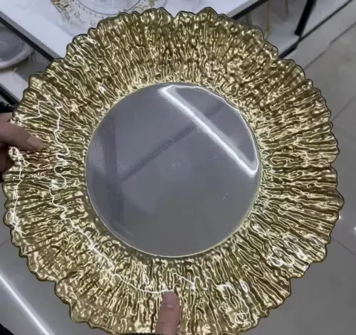 Clear Chargerplate Wedding Party Spray Paint Craft