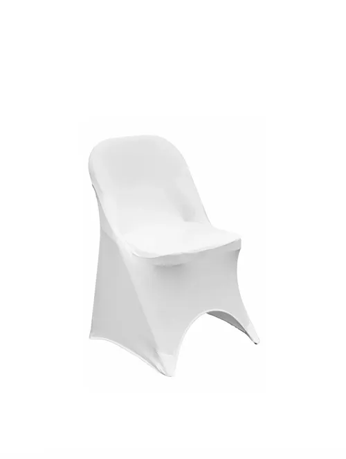 Folding Spandex Chair Cover - White