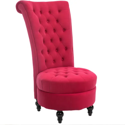 Red Festive Santa High-Back Accent Chair