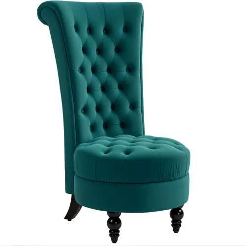 Green Festive Santa High-Back Accent Chair