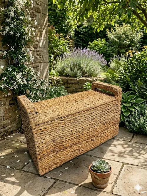 Hyacinth Wicker Coffee Table 