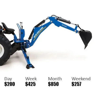 3-Point Backhoe Attachment | For Utility Tractors