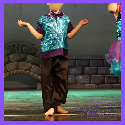 Sequin Waistcoat, T Shirt & Trousers Set 