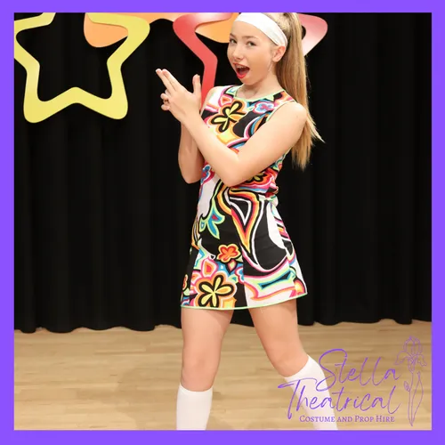 IDS Psychedelic 1960's Mini Dress  