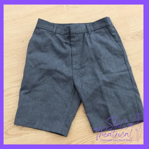 Grey School Shorts 