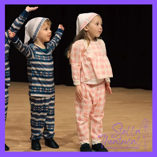Pyjama Sets with Hats, Blue or Pink