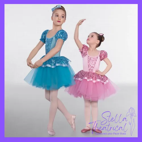Blue or Pink Sequin Princess Dress