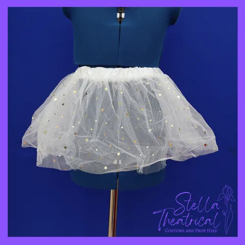 White Sparkly Star Tutu