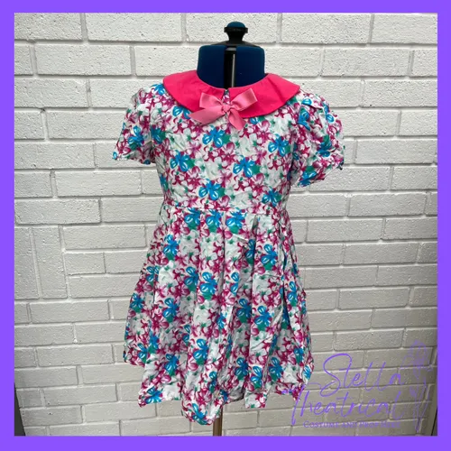 Blue + Pink Day Dress