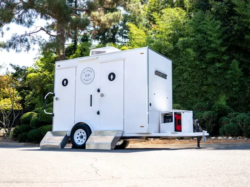Two Stall Restroom Trailer Yukon Grey