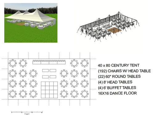 40x80 Frame Tent