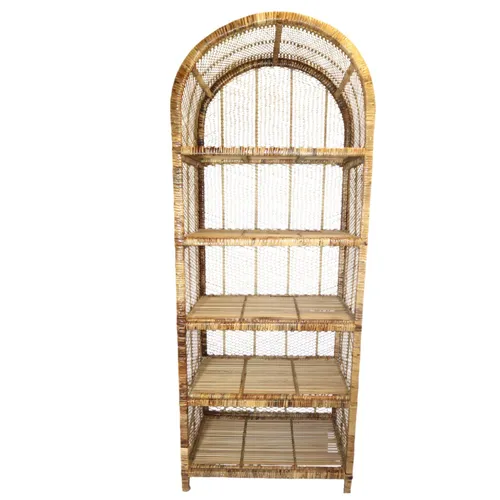 Shelf rattan 6ft. No glass. BOHO