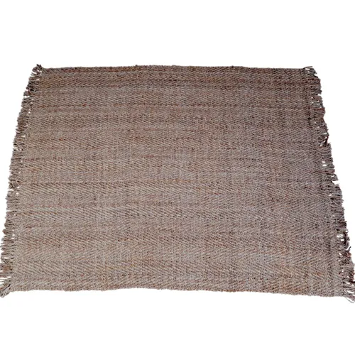 Rug Jute natural brown 8x10