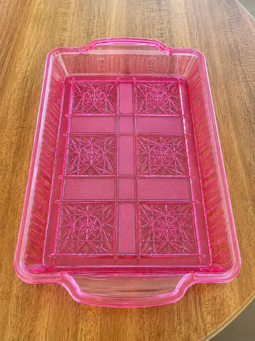 Pink Acrylic Serving Tray (Small) 
