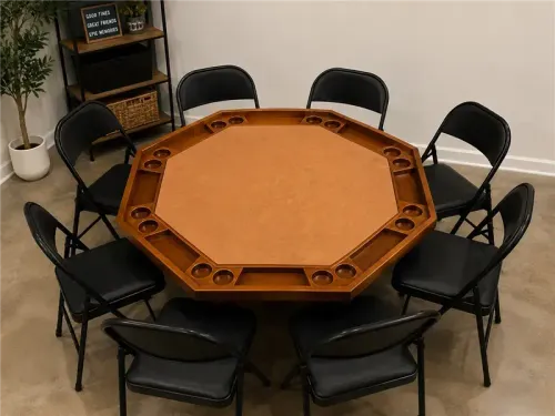 Poker Table with Chairs (Sits 8) 