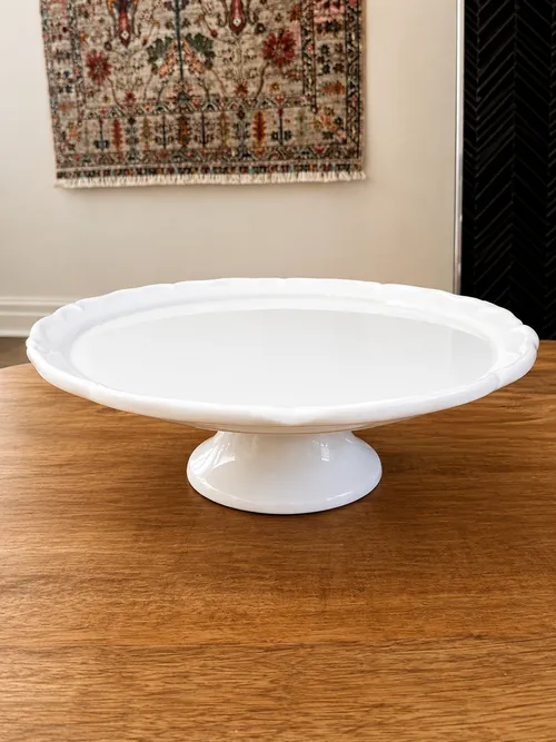 White Pedestal Cake Stand (B)
