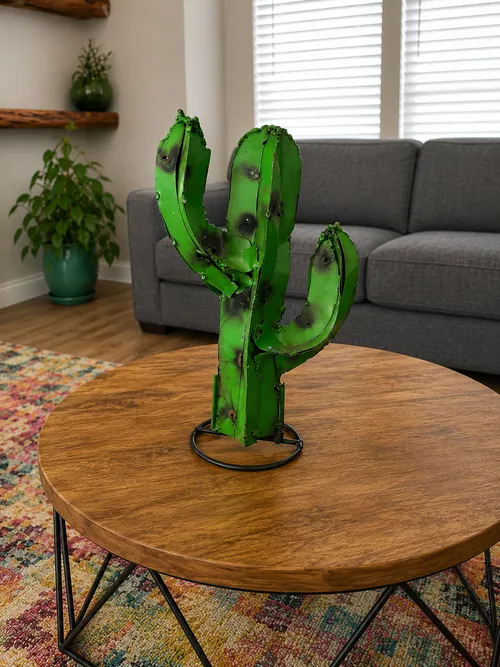 Small Metal Cactus 
