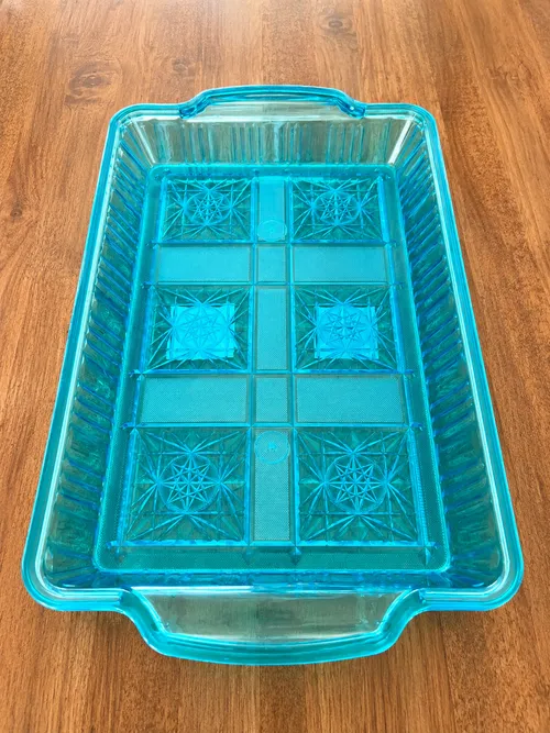Blue Acrylic Serving Tray (Blue) 