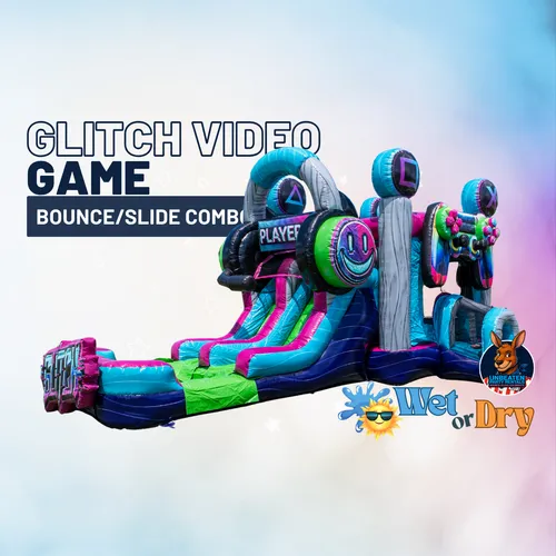 Glitch Video Gamer Bounce / Slide Combo