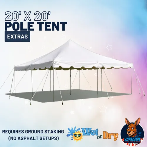 20’ x 20’ Weekender Standard Canopy / Pole Tent