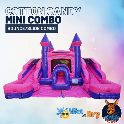 Cotton Candy Mini Bounce/Slide Combo