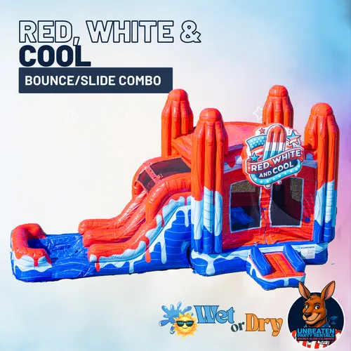 Red White & Cool Popsicle Bounce / Slide Combo