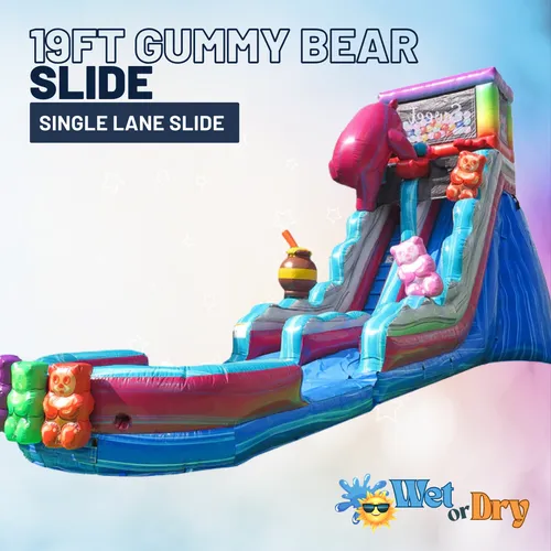 19 FT Gummy Bear Slide
