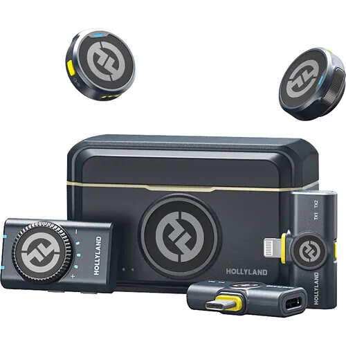 Hollyland LARK M2 DUO 2-Person Wireless Microphone System with Lightning Connector