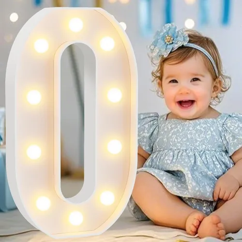 Lighted Number 0