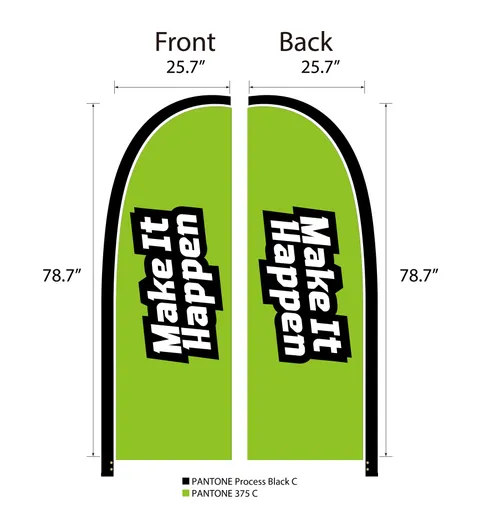 Feather Flag - Make It Happen