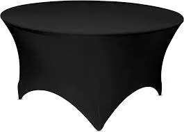 Round Table Linens - Black