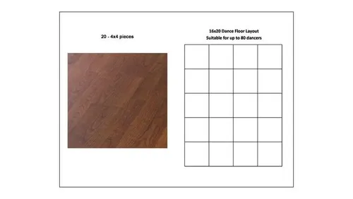 16x20 Dance floor
