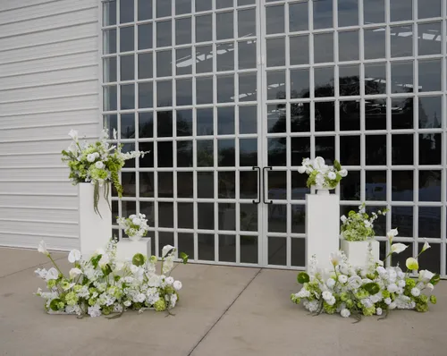 White Modern Pillar Arch-4 piece set