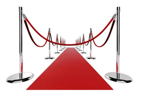 3ft x 20ft Red Carpet with Stanchions