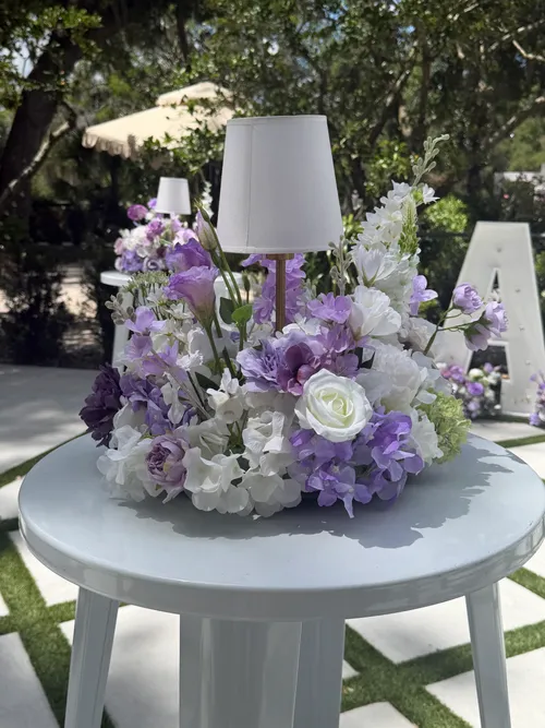 Dreamy Purples Large Round Meadow