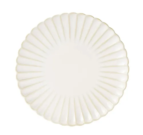 Scalloped Cream Appetizer/Dessert Plate