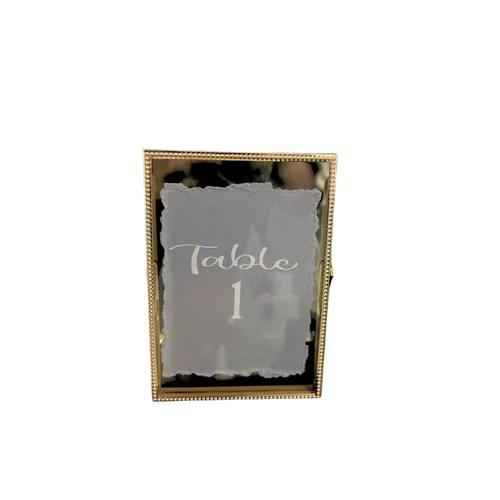 Dusty Blue Table Number