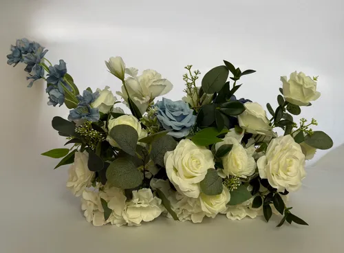 Something Blue Medium Floral Arrangement Centerpeice