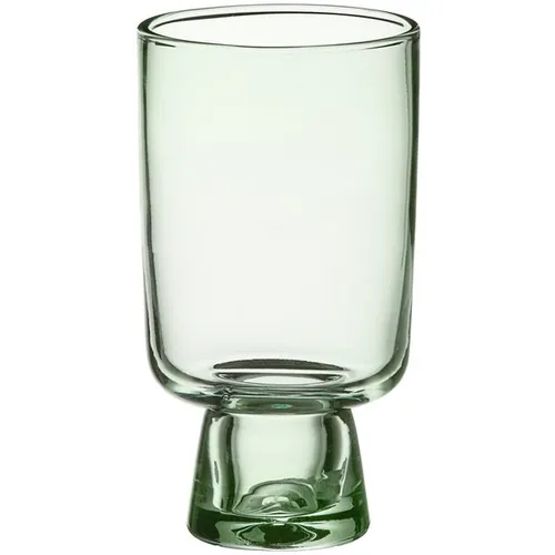 Modern Green Glass Goblet