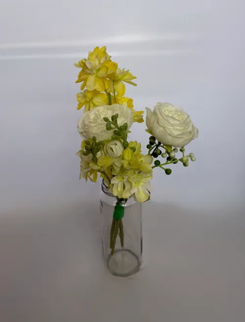 Yellow Snapdragon Bud Vase