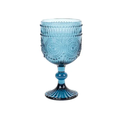 Vintage Ocean Blue Goblet
