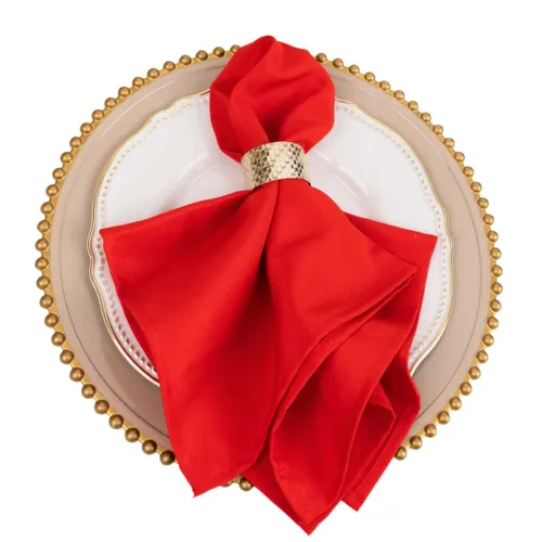 Red Polyester Napkin 17