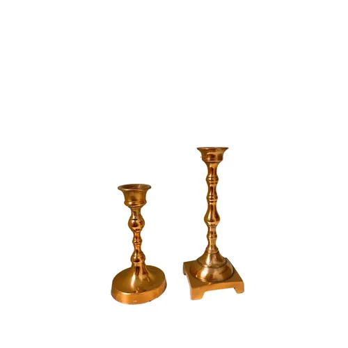 Vintage Rose Gold Candlestick Holder