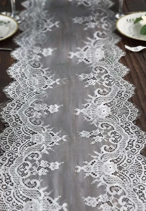 White Lace Runner