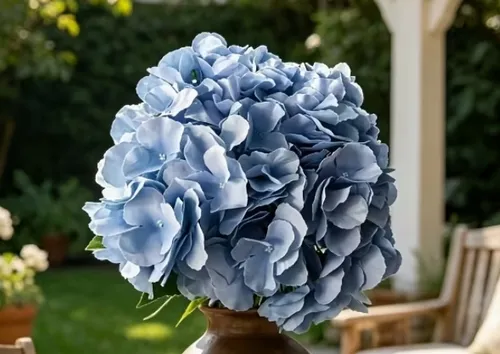 Dusty Blue Hydrangea Flower